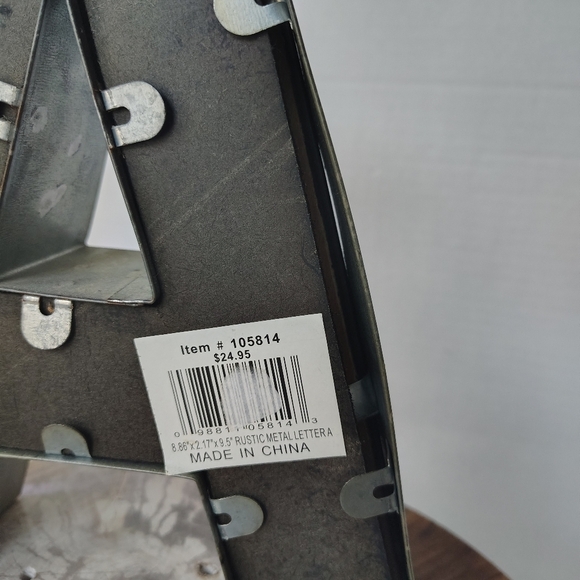 Metal Letter A Rustic Sign with LED Light Farmhouse Barn Decor Mancave Decor - Picture 9 of 16